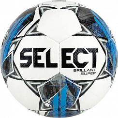 Футбольный мяч "SELECT BRILLANT SUPER FIFA" белый-синий-серый